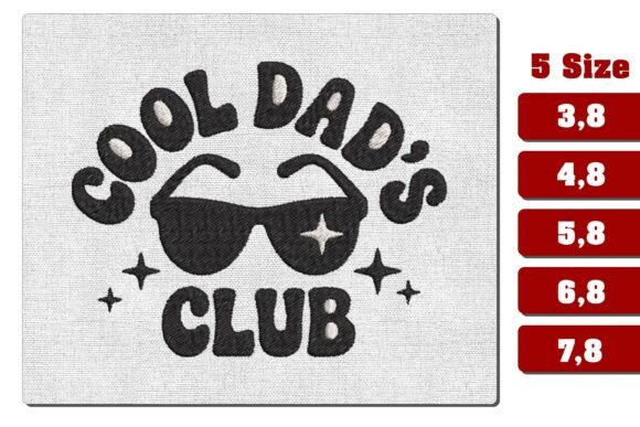 Cool Dads Club Sunglasses Embroidery