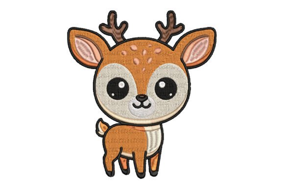 Cute Deer Embroidery