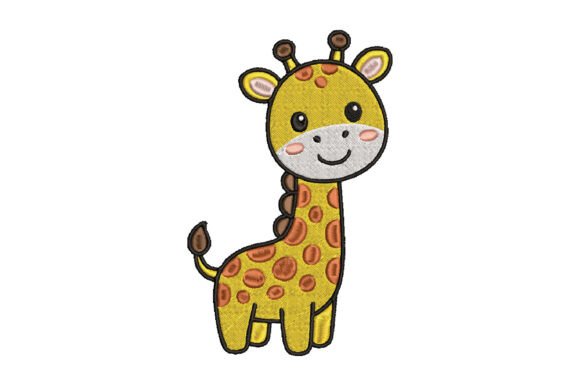 Cute Giraffe Embroidery: Sweet, Playful & Perfect for Personalized Gifts