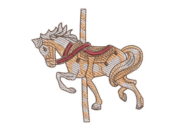 Vintage Horse Embroidery