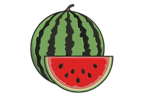 Watermelon Embroidery Design